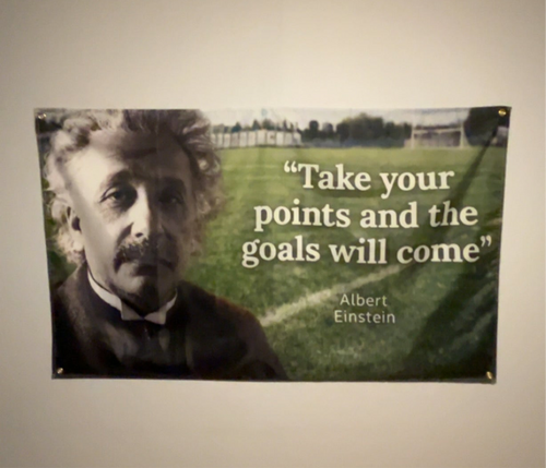 Albert Einstein GAA Quote Flag – 150cm x 90cm – GAA Motivational Banner