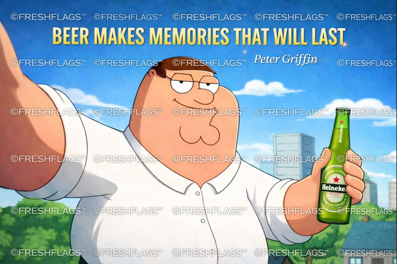 Peter Griffin Beer Selfie